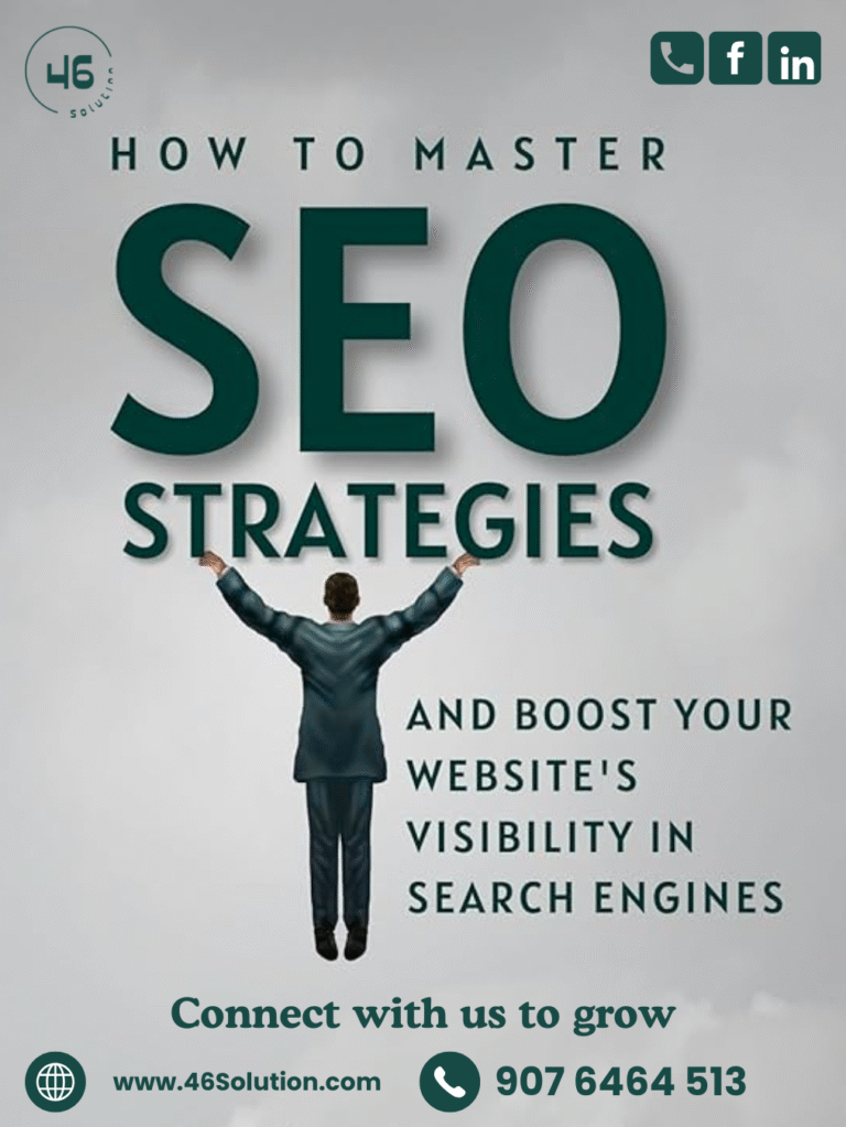 Illustration showing website analytics dashboard with upward growth, symbolizing SEO success and higher Google ranking.